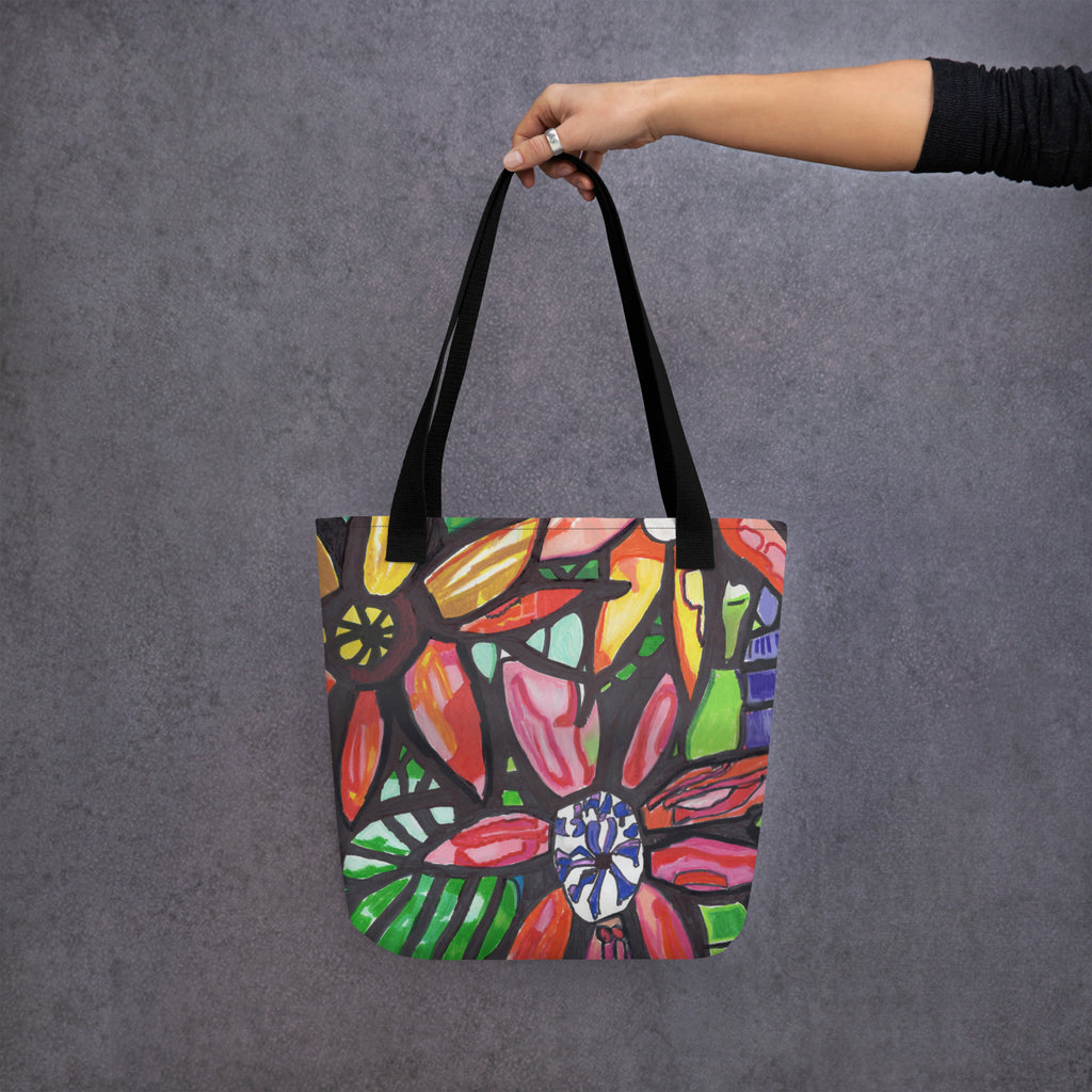 Abstract Flowers - Tote bag