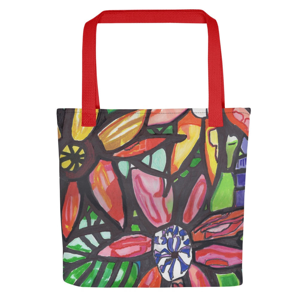 Abstract Flowers - Tote bag