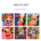 Cows - Set of 6 paper prints/canvas prints