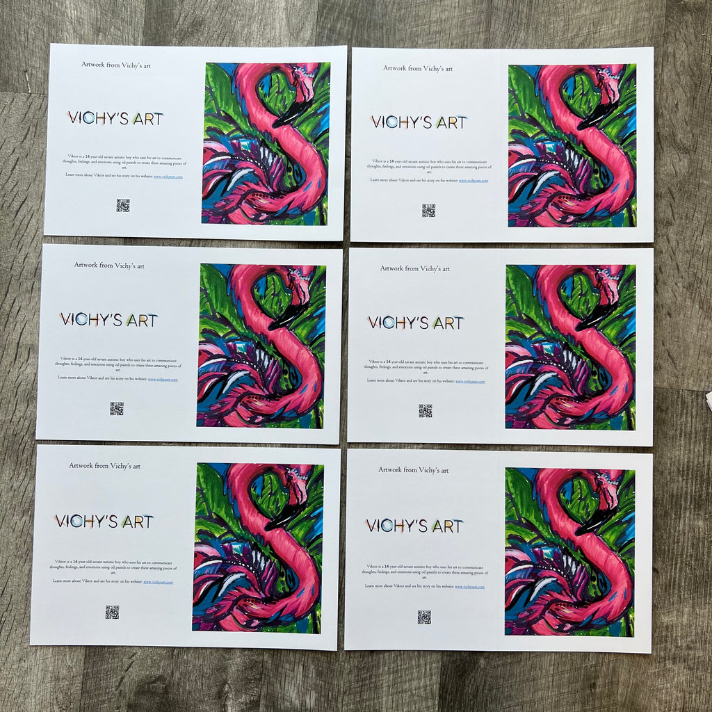 Flamingos - Greeting cards