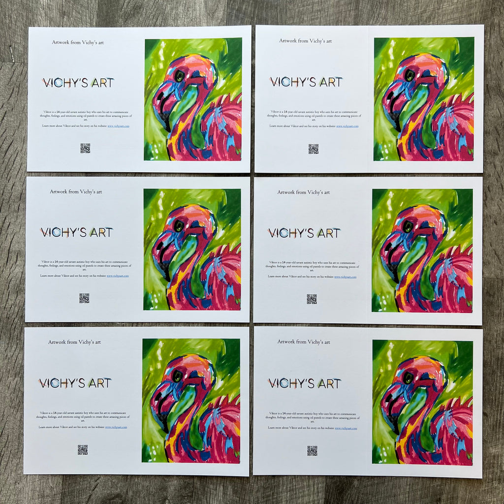 Flamingos - Greeting cards