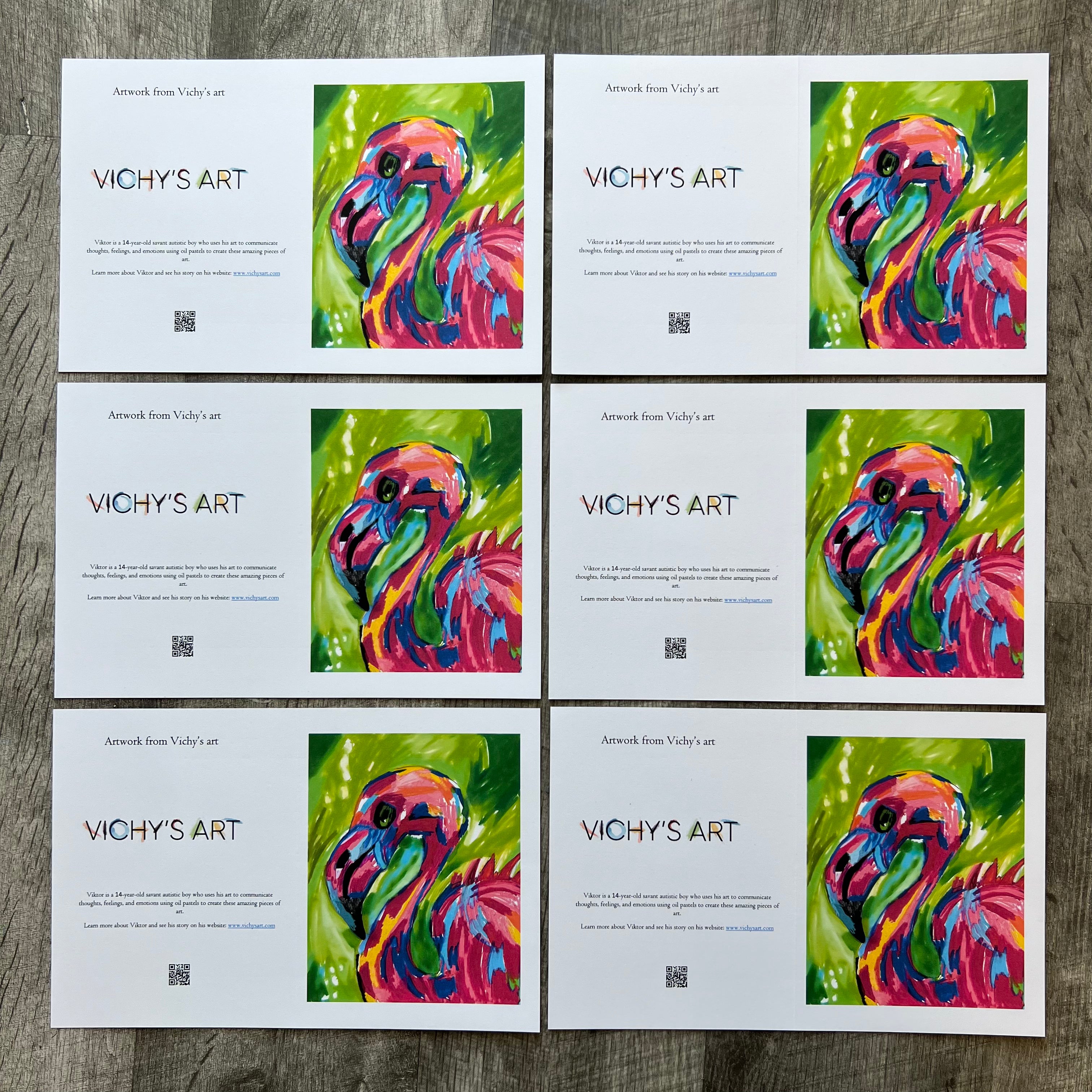 Flamingos - Greeting cards