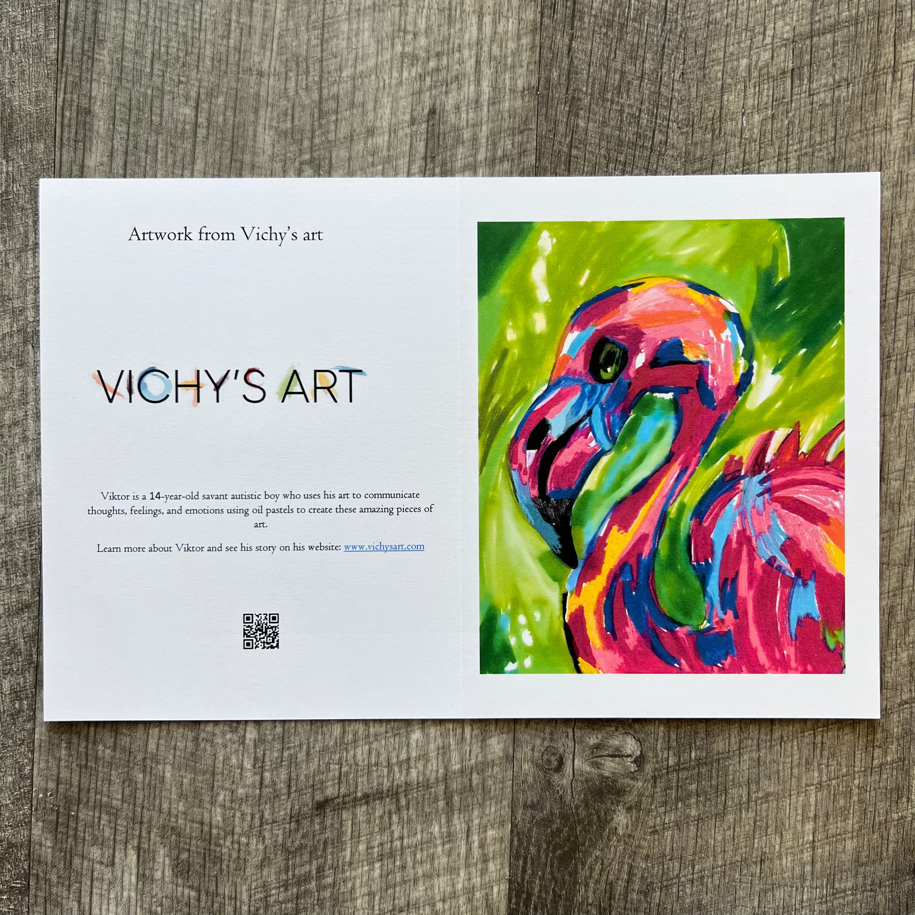 Flamingos - Greeting cards