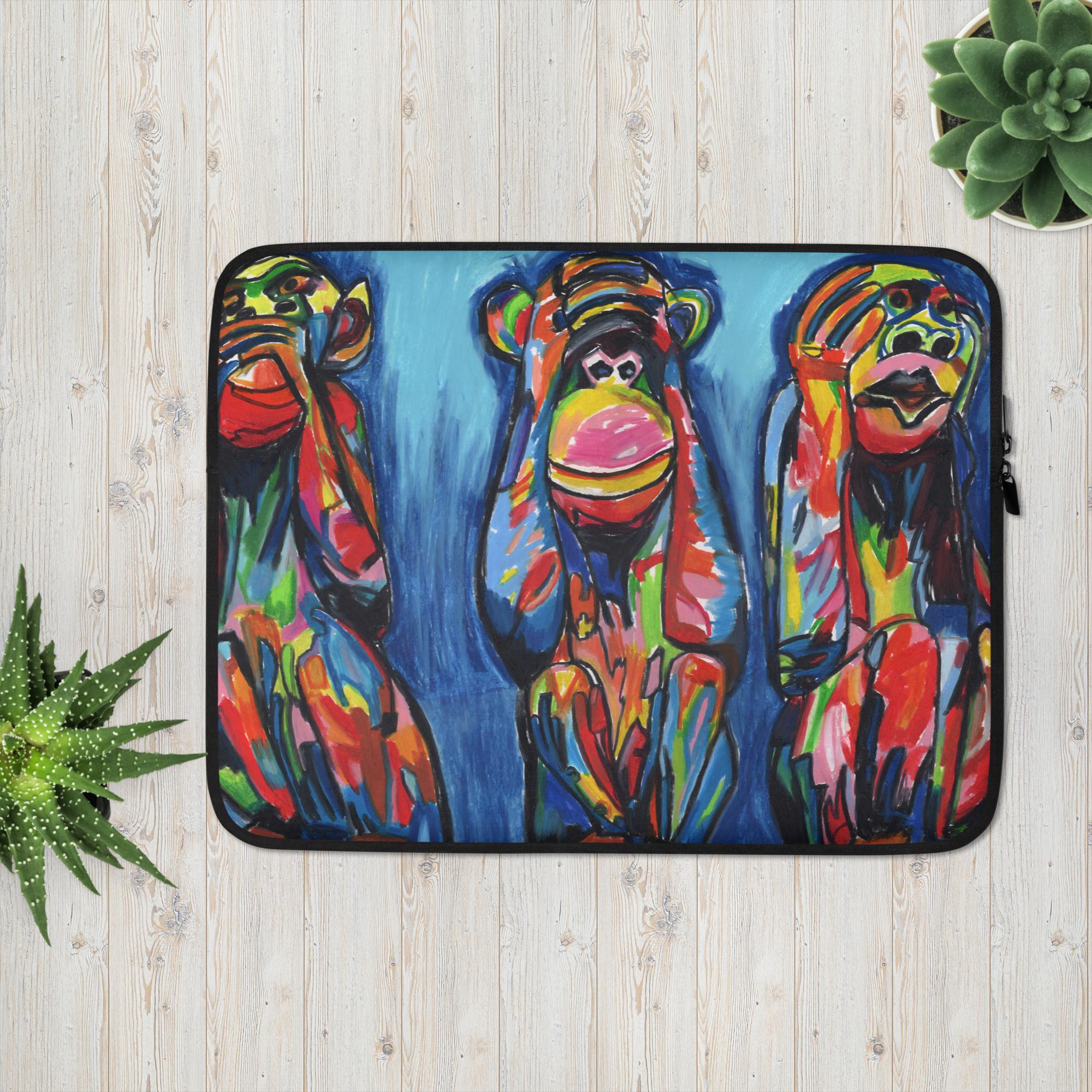 Wise Monkeys - Laptop Sleeve