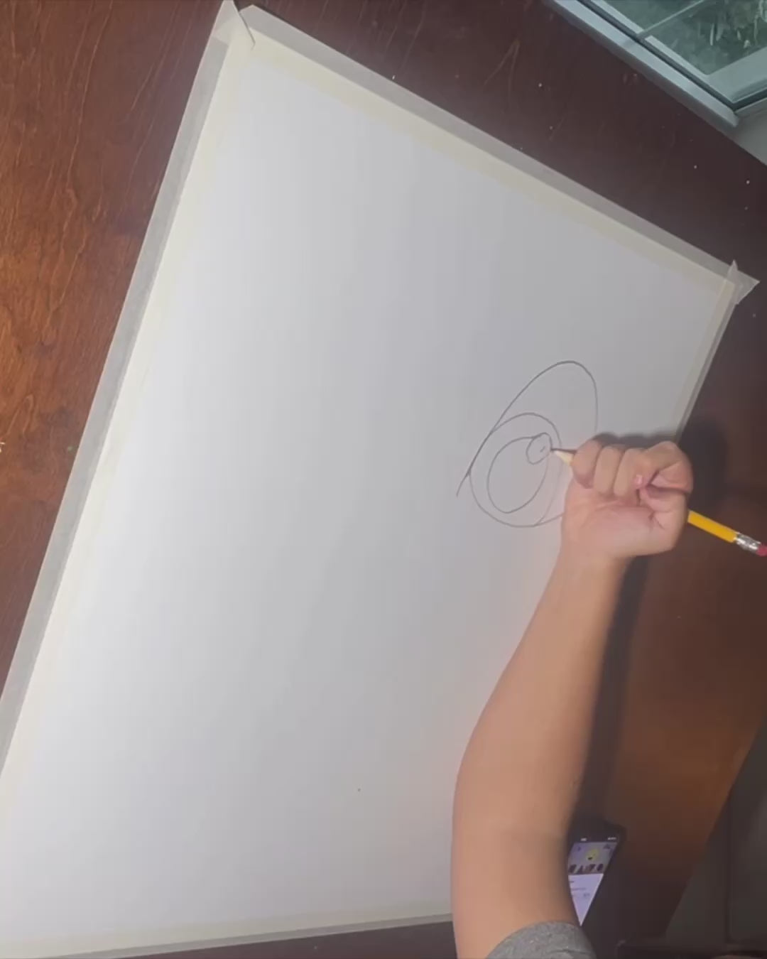 The Green Parrot - ORIGINAL OIL PASTEL ARTWORK - 19x24" (video attached)