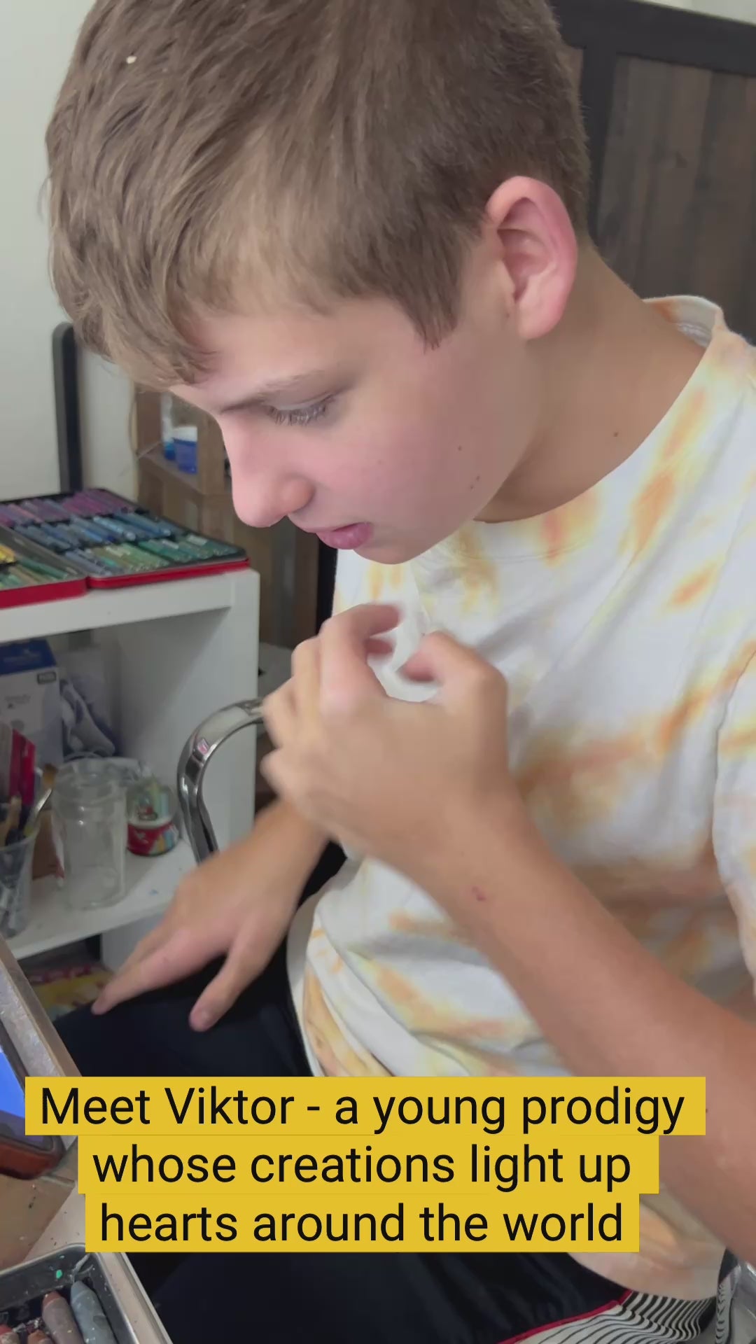 Mr Froggie the Frog - ORIGINAL  14x17” (video attached)