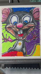 Joyful Mouse - ORIGINAL 16x20” (video attached)