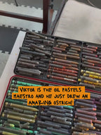 Fitness Duck - ORIGINAL OIL PASTEL ARTWORK - 19x24" (video attached)