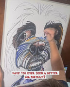 Sneaky Stanley - ORIGINAL OIL PASTEL ARTWORK - 19x24" (video attached)