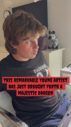 Dee-Dee-Drago - ORIGINAL OIL PASTEL ARTWORK - 19x24" (video attached)