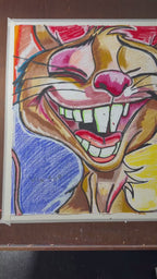 Cheese, Please! - ORIGINAL OIL PASTEL ARTWORK - 19x24" (video attached)