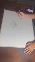 Octopus Purple - ORIGINAL OIL PASTEL ARTWORK - 24x19" (video attached)