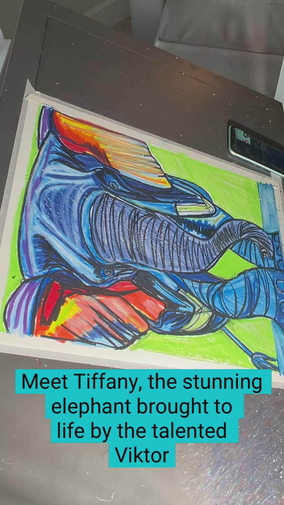 Tiffany - ORIGINAL 16x20” (video attached)