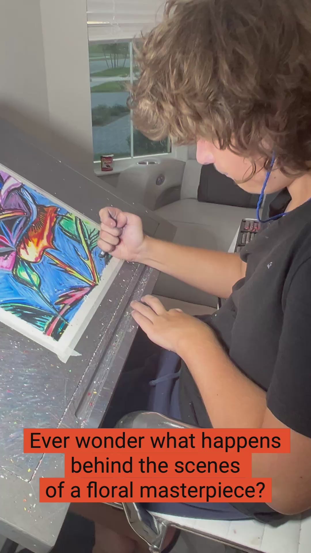 Rose - ORIGINAL 16x19" (video attached)