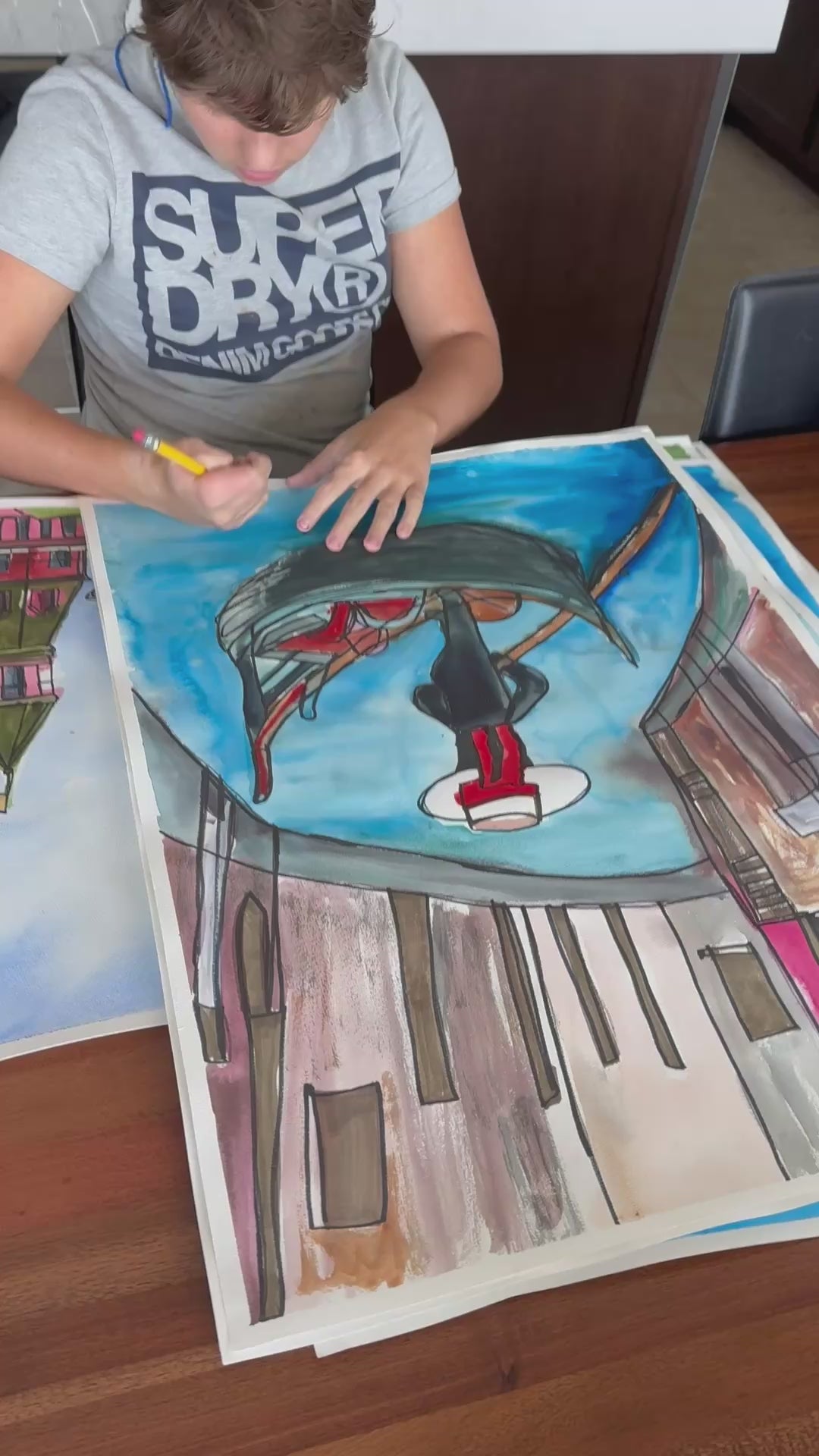 Statue of Liberty - ORIGINAL Watercolor artwork 22x30”