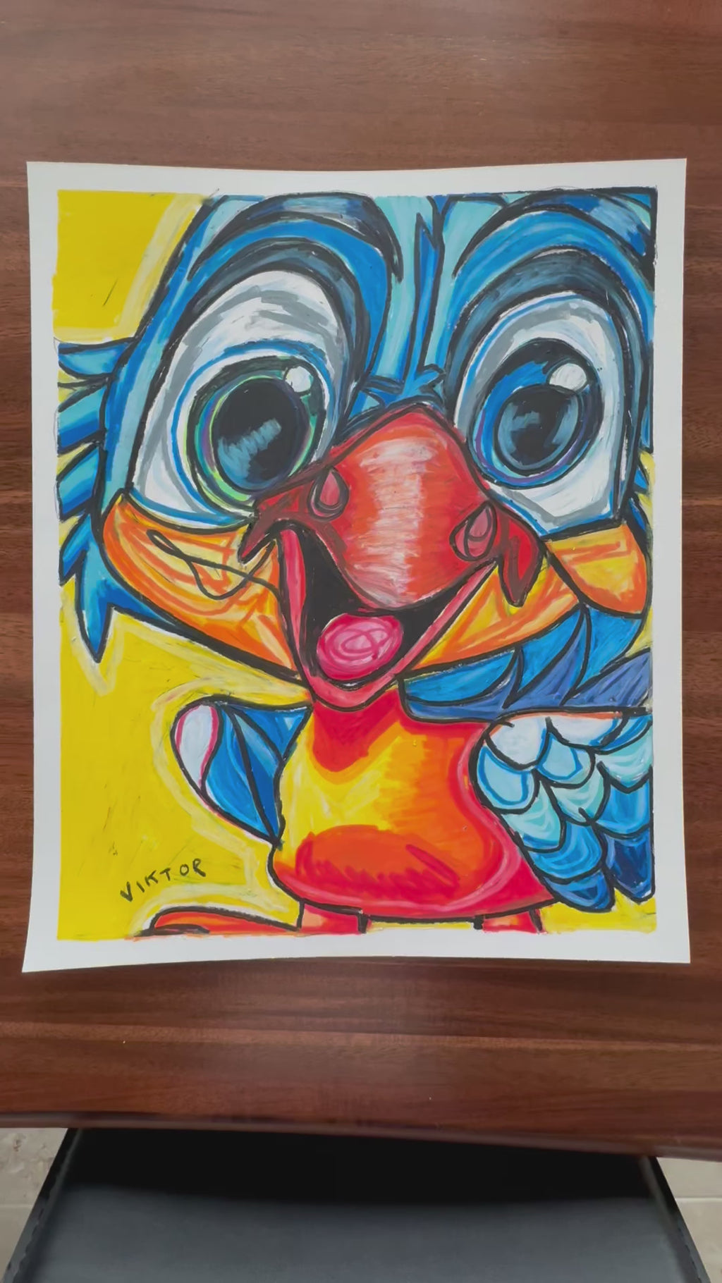 The Baby Parrot - ORIGINAL  14x17”