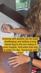 Desperado - ORIGINAL OIL PASTEL ARTWORK - 19x24" (video attached)