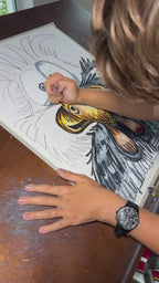 Morris - ORIGINAL OIL PASTEL ARTWORK - 19x24" (video attached)