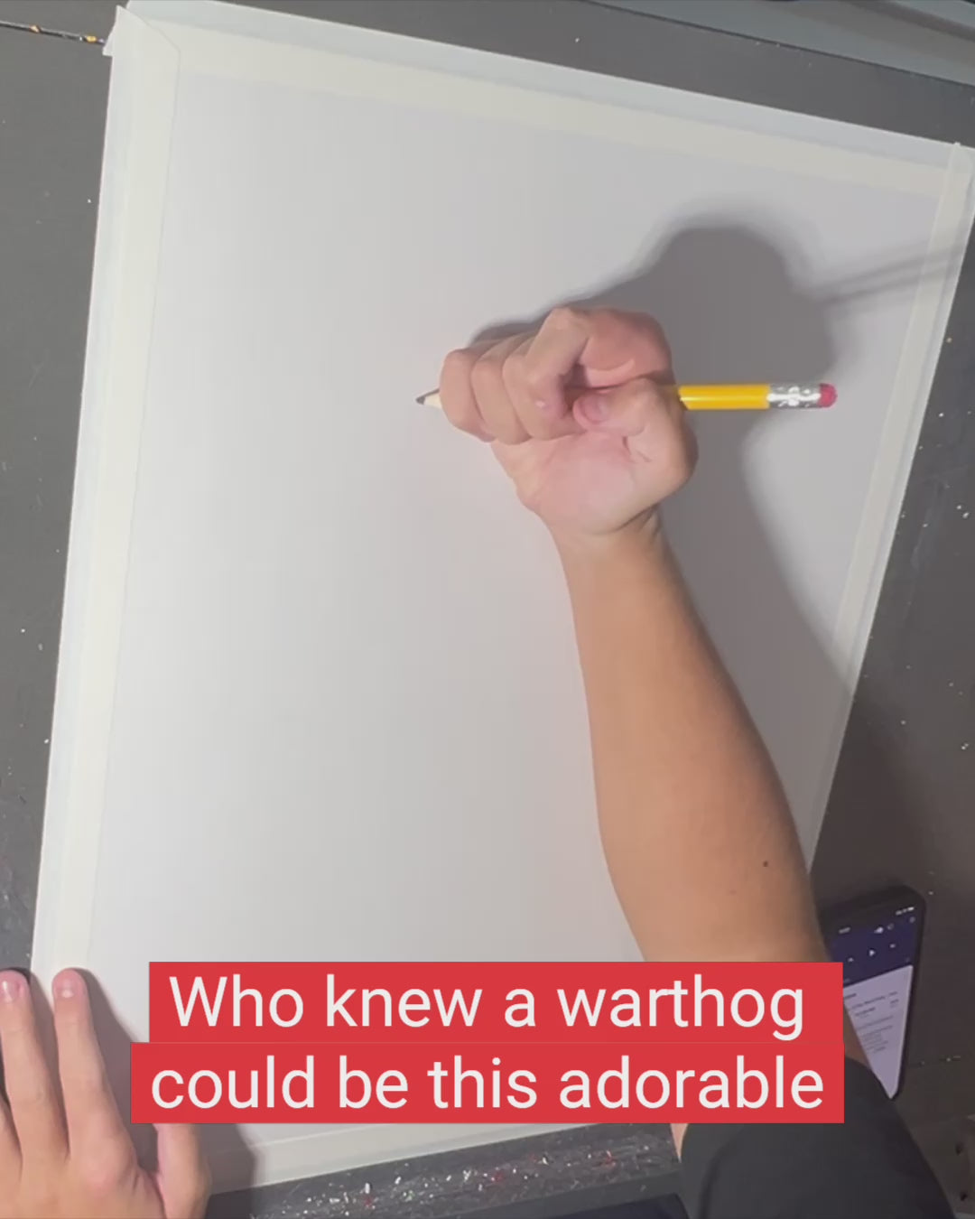 Warthog - ORIGINAL 16x20” (video attached)