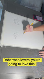 Dobermann - ORIGINAL 16x20” (video attached)