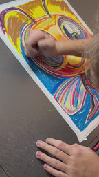 Bumble The Bee - ORIGINAL  14x17” (video attached)