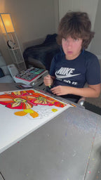 Wild Poppies - ORIGINAL 16x20” (video attached)