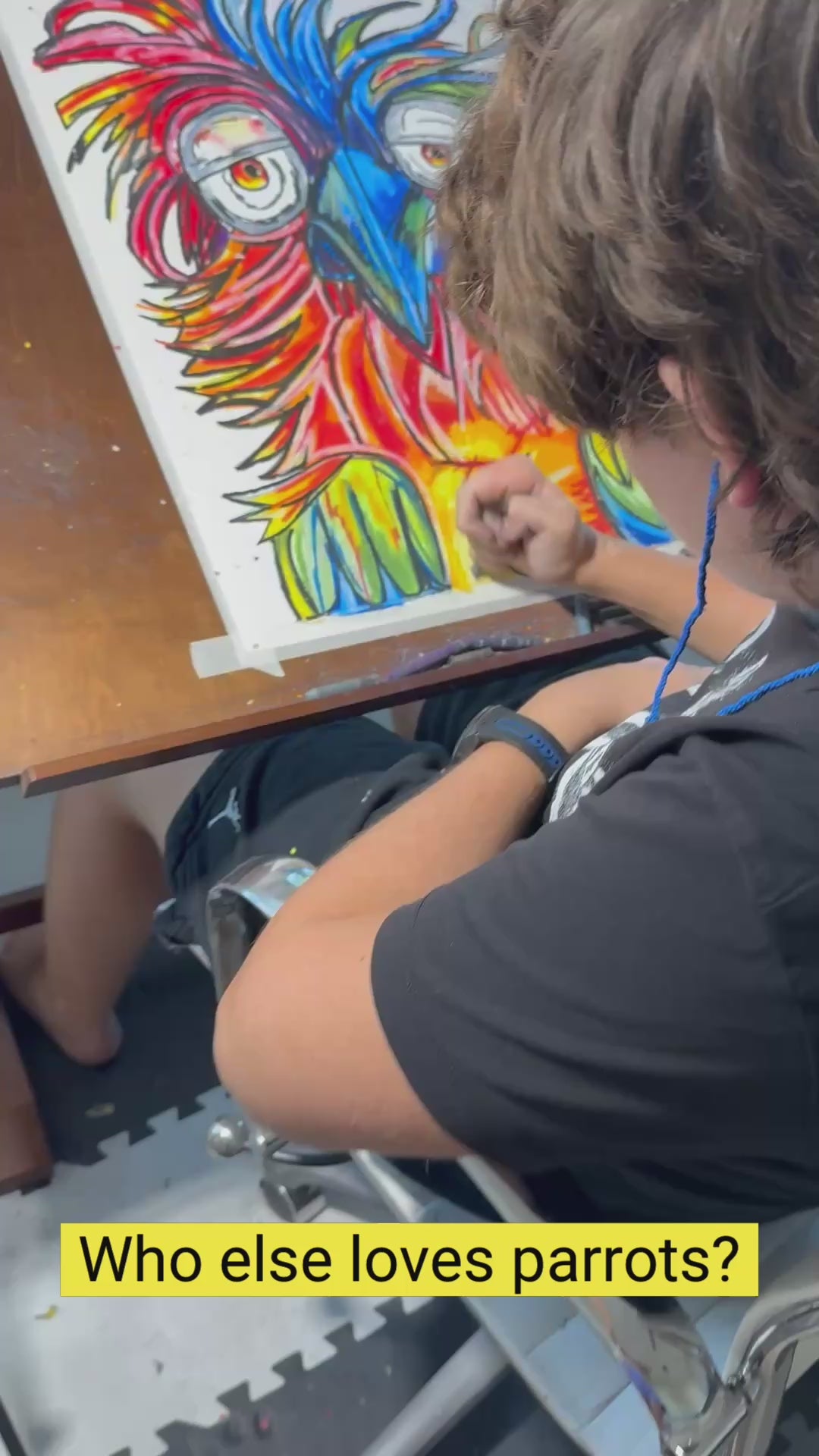 Floyd - ORIGINAL OIL PASTEL ARTWORK - 19x24" (video attached)