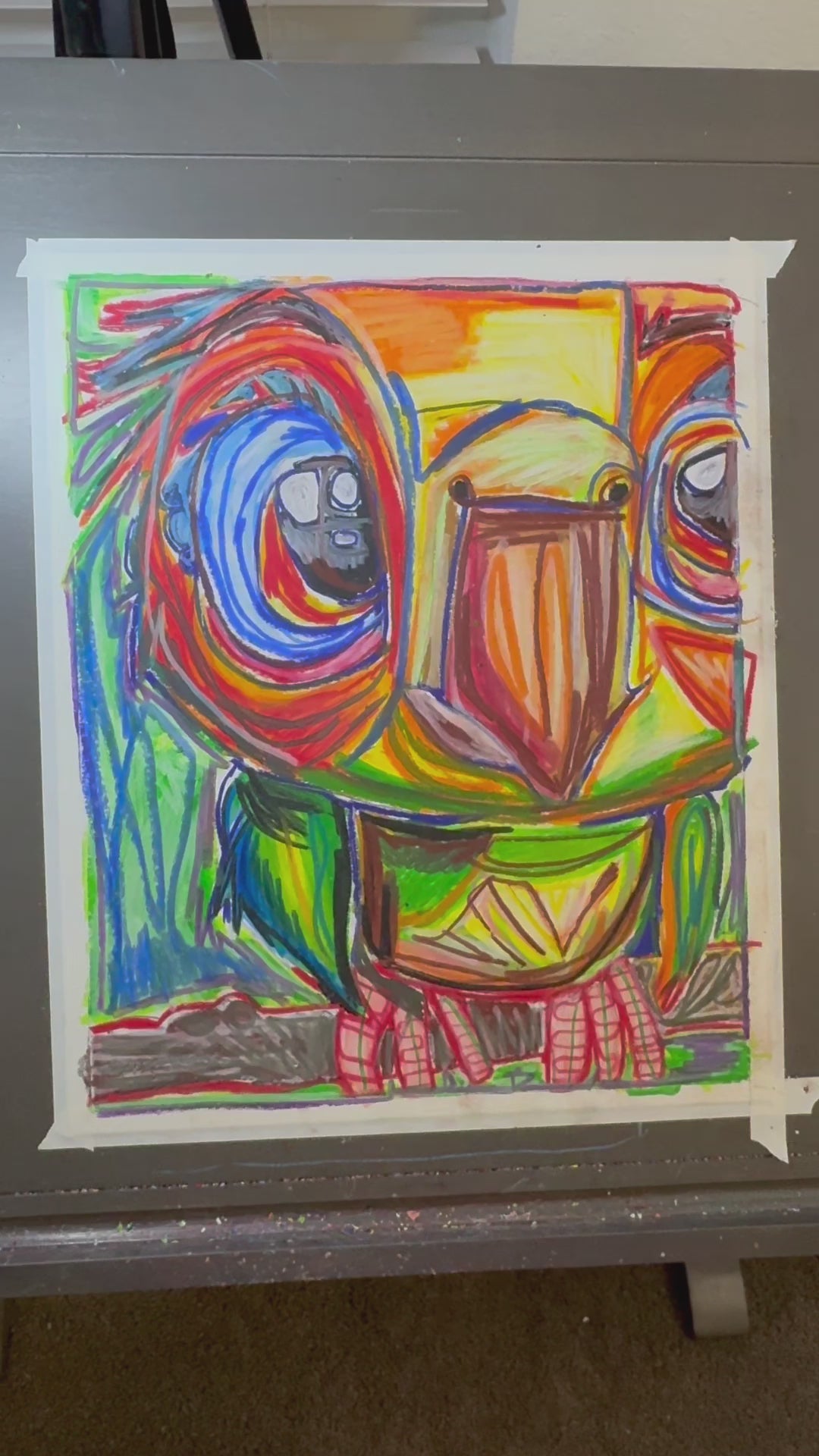 The Orange Bird - ORIGINAL  14X17"