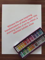 Cute Baby Turtle - ORIGINAL OIL PASTEL ARTWORK - 24x19" (video attached)