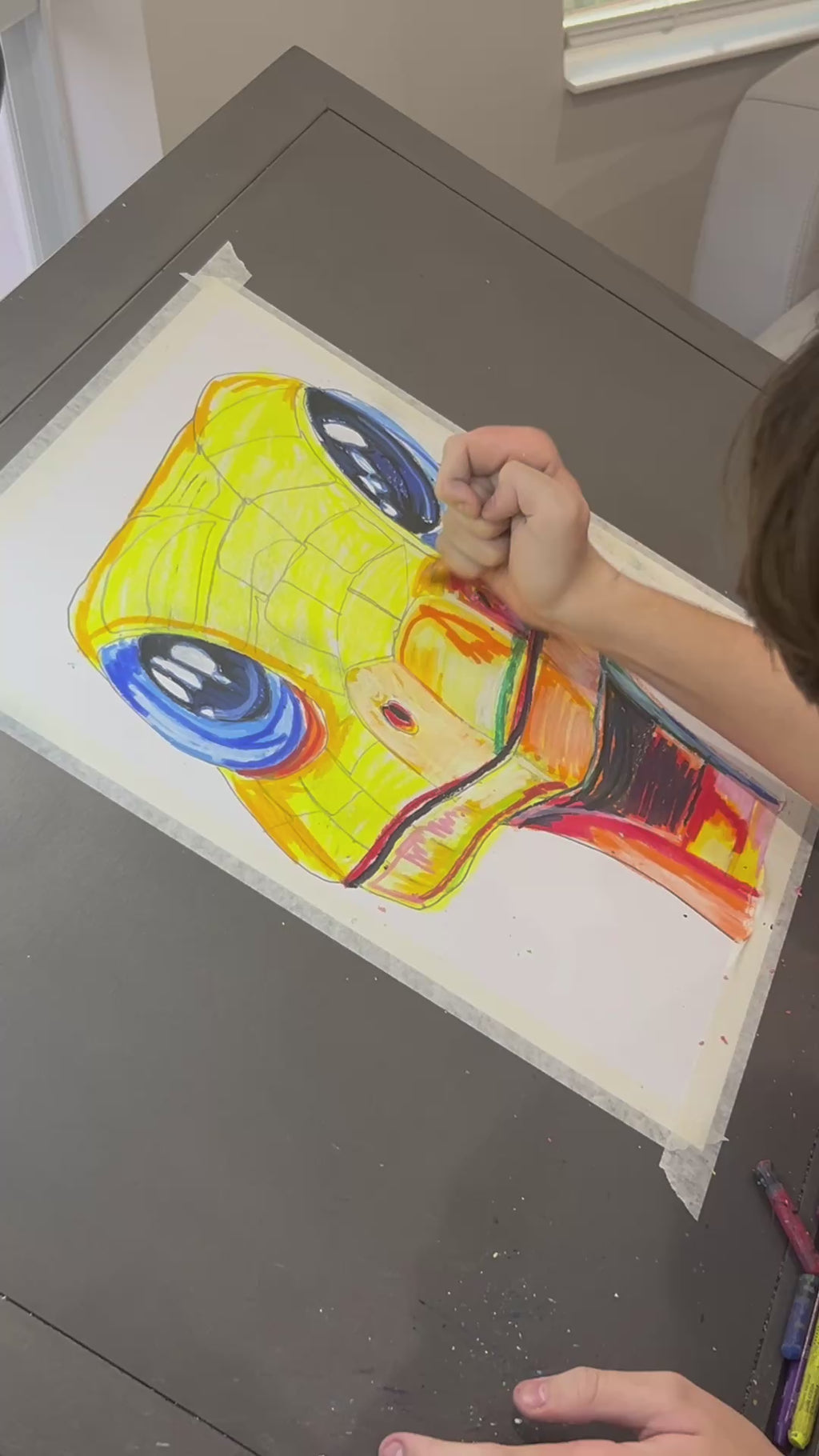 Cornelius The Snake - ORIGINAL  14x17” (video attached)