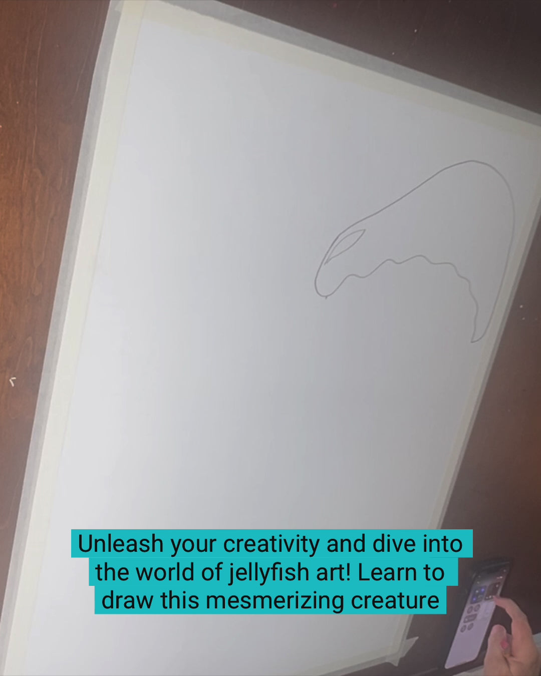 Jellyfish Serenade - ORIGINAL OIL PASTEL ARTWORK - 19x24" (video attached)