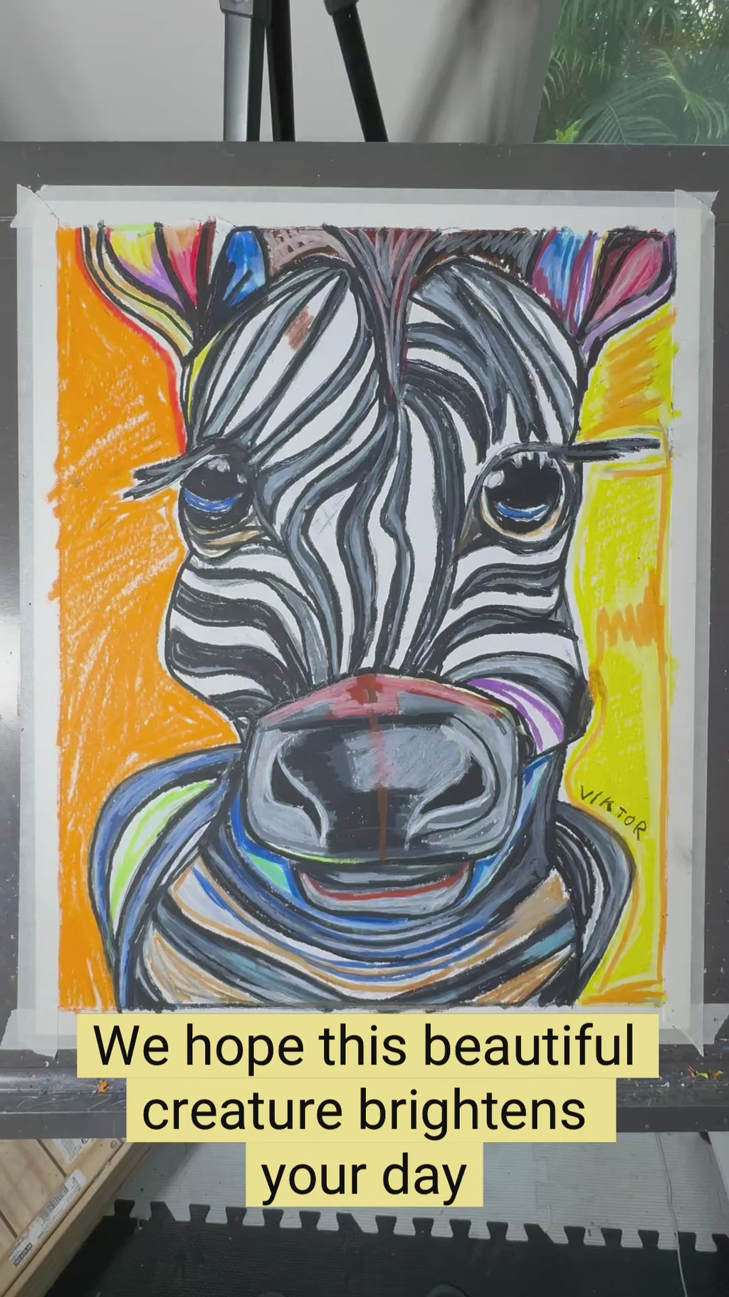 Stripes All Over - ORIGINAL 16x20” (video attached)