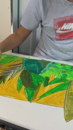 Caribbean Sunset - ORIGINAL 22x30”