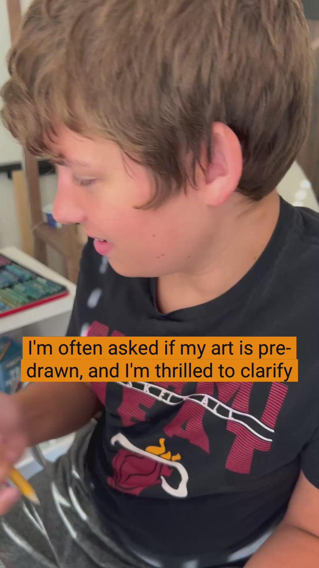 Lion fish - ORIGINAL  14x17” (video attached)