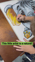 PelleFant - ORIGINAL OIL PASTEL ARTWORK - 24x19" (video attached)