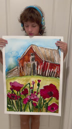 The Barn - ORIGINAL 22x30” (video attached)