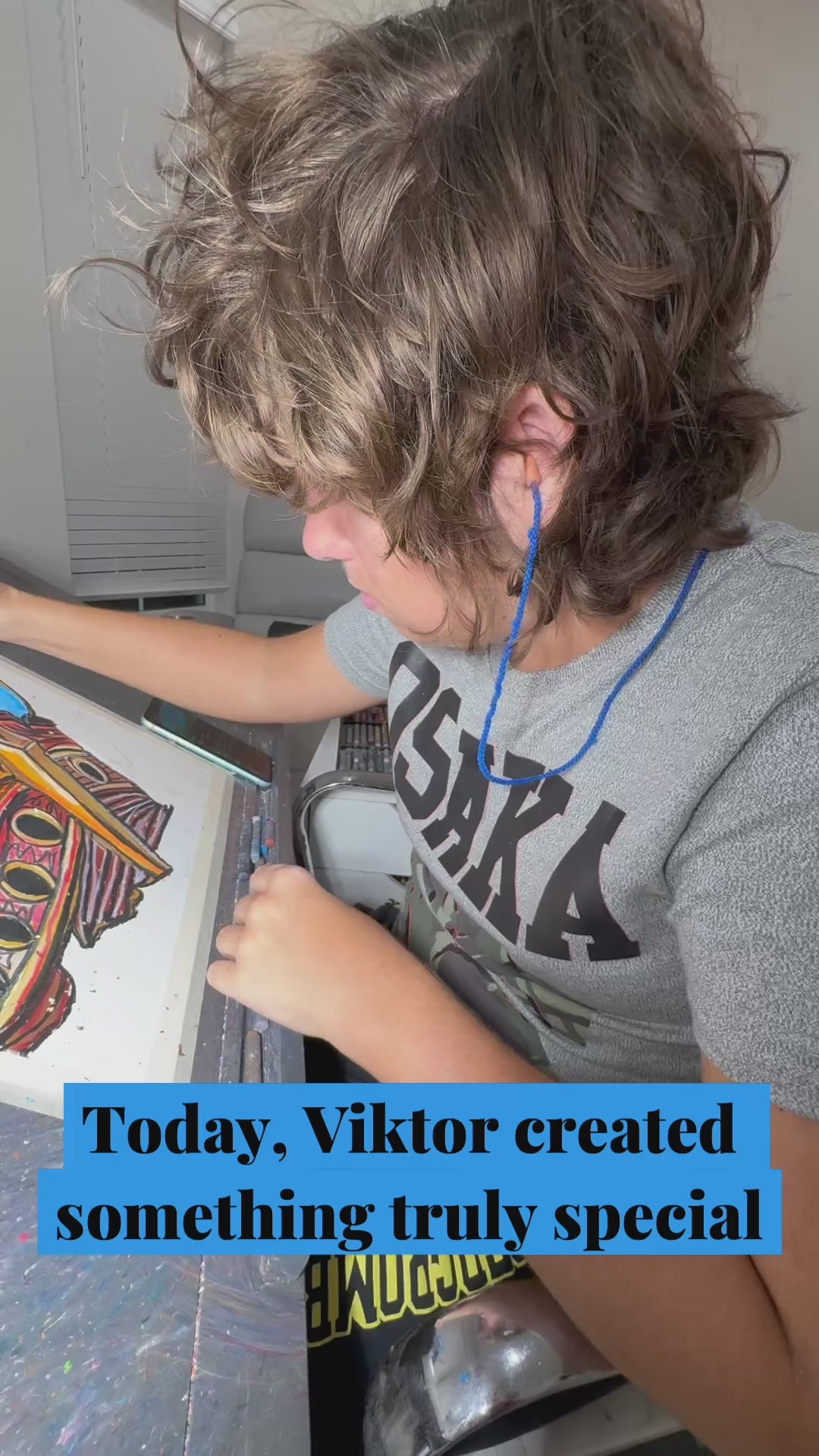 Sailing Ship - ORIGINAL 16x19" (video attached)