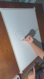 Giraffe's Gaze - ORIGINAL OIL PASTEL ARTWORK - 19x24" (video attached)