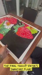 Pineapple - ORIGINAL Watercolor artwork 22x30”