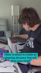 Baby Dino - ORIGINAL oil pastels artwork 22x30”