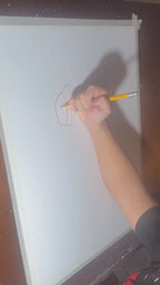 The Silent Swim - ORIGINAL OIL PASTEL ARTWORK - 19x24" (video attached)