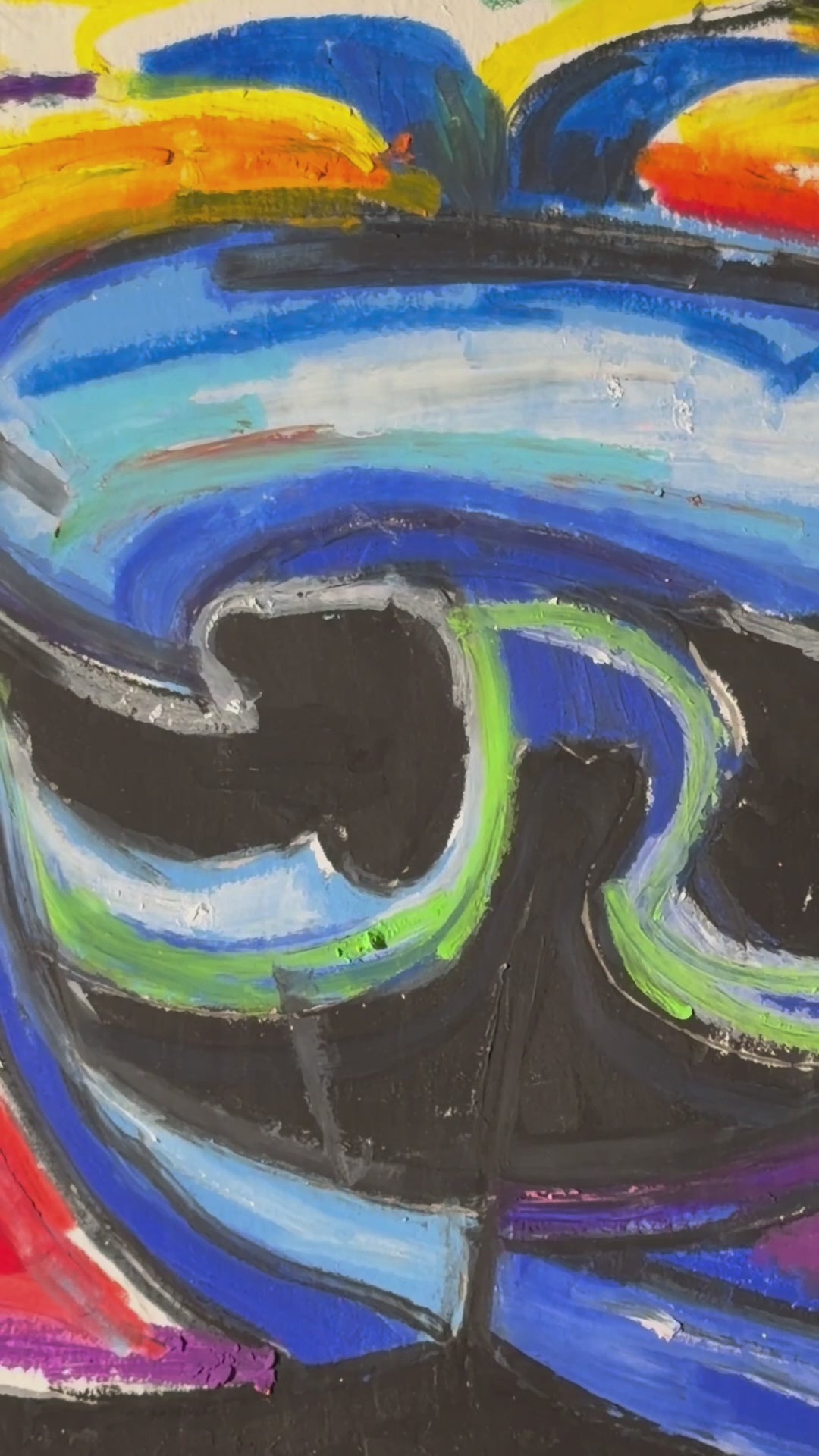 Mochi The Dog - ORIGINAL OIL PASTEL ARTWORK - 19x24" (video attached)