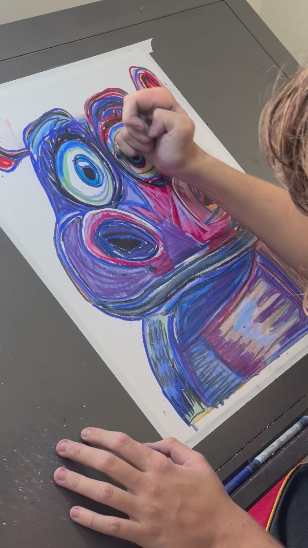 The Purple Hippo - Art Prints