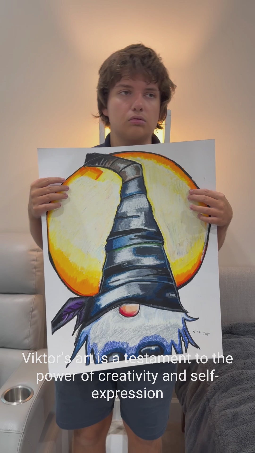 Nocturn - ORIGINAL OIL PASTEL ARTWORK - 19x24" (video attached)