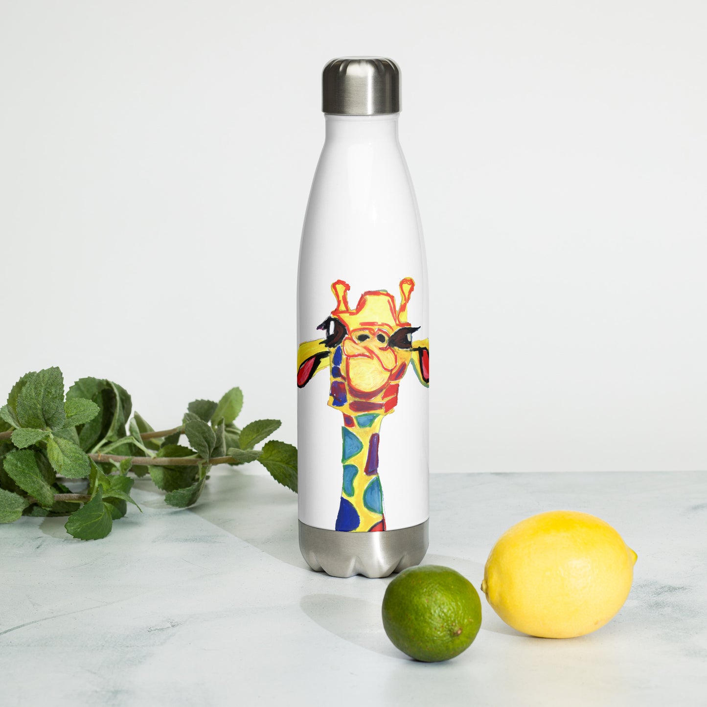 Emily Giraffe - Stainless steel water bottle