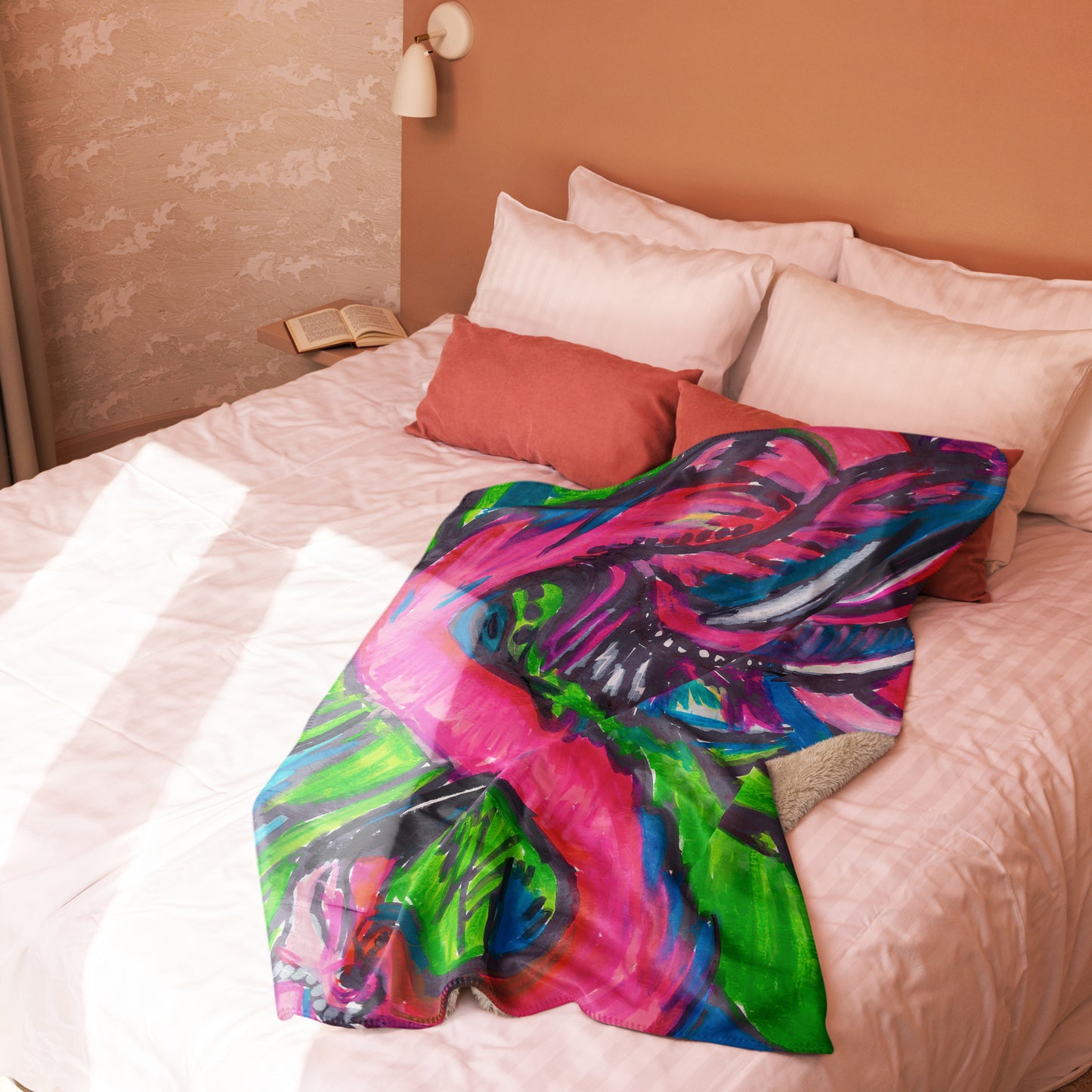 Flamingo - Sherpa blanket 37x57" (93.98x144.78cm)