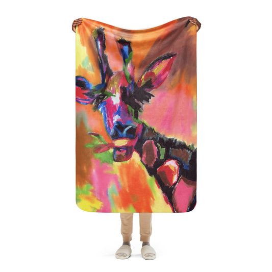 Giraffe - Sherpa blanket