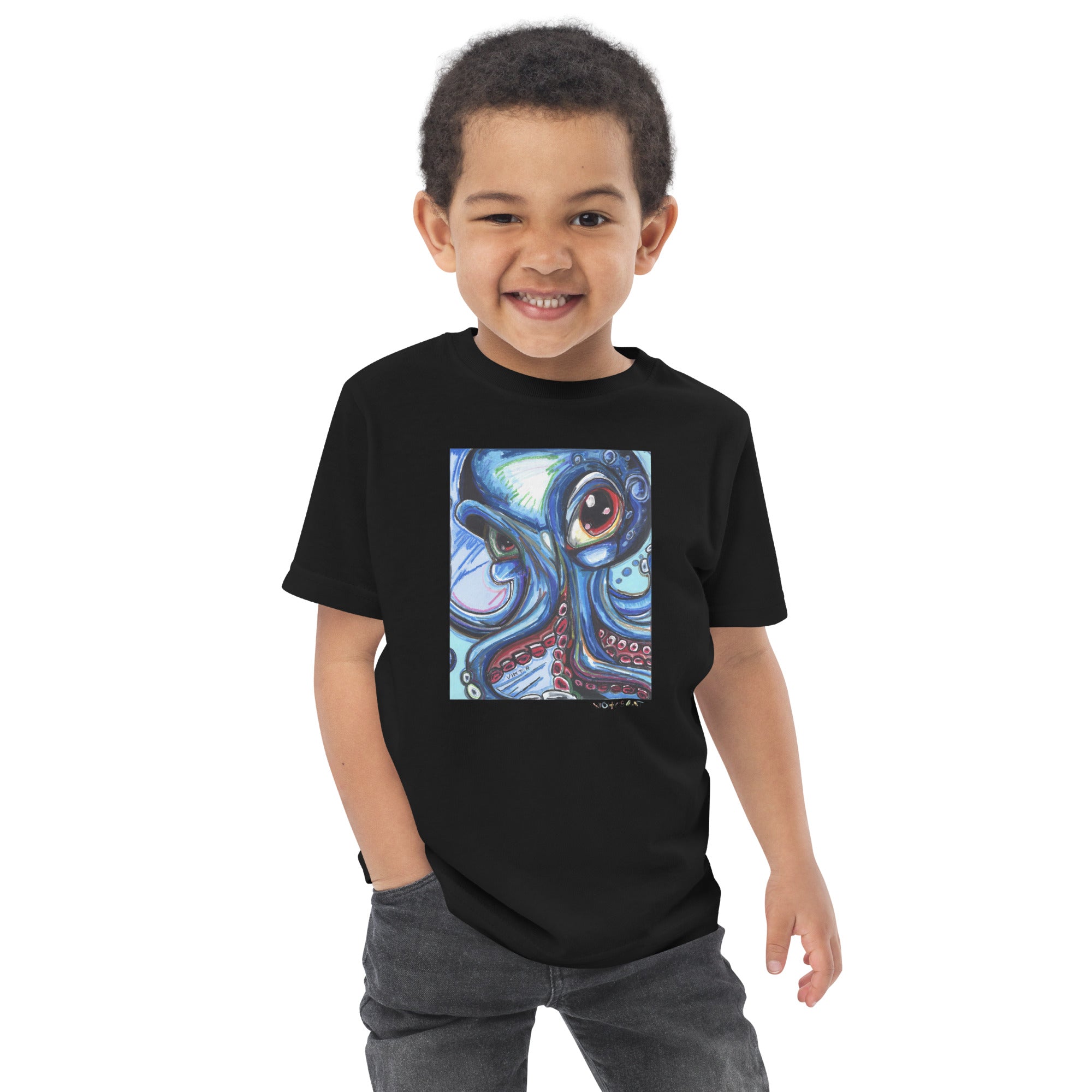 Tangled Up - Toddler jersey t-shirt – Vichy's Art
