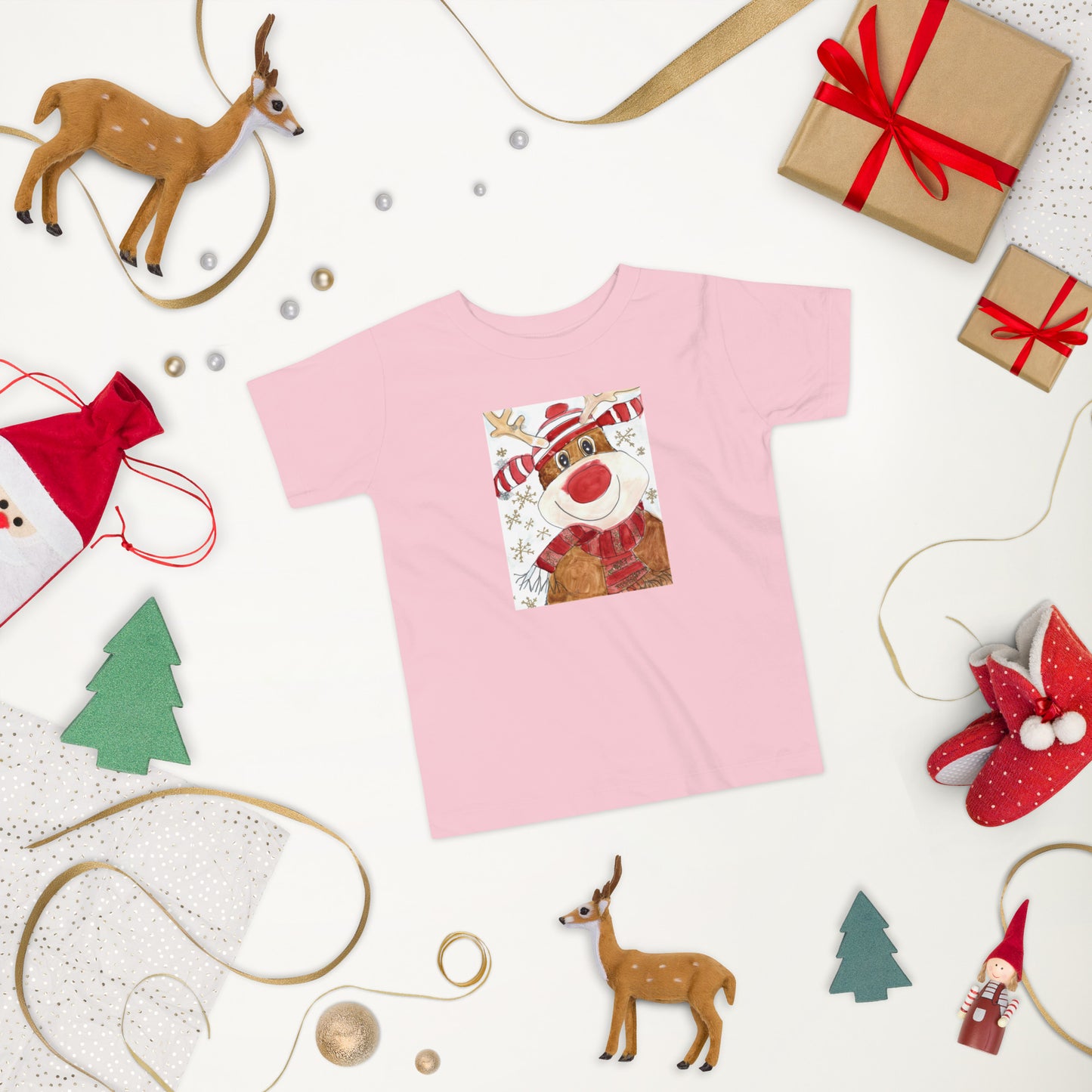 Reindeer - Toddler Short Sleeve Tee