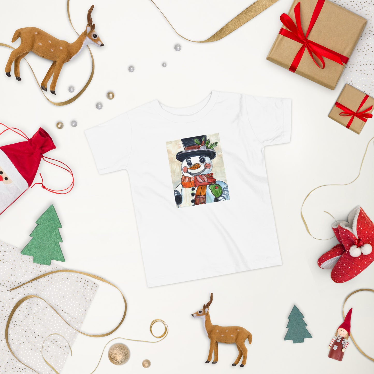 Snowman - Toddler Short Sleeve Tee